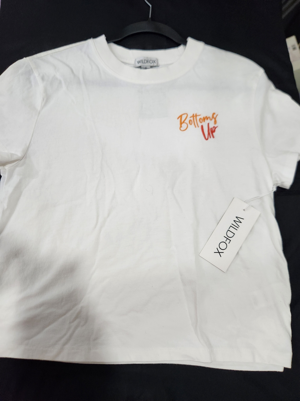 WILDFOX Kids "Bottoms Up - Spicy Paloma" White Graphic Tee NWT